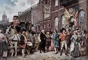 unknow artist Washington s Inaugration at Philadelphia oil painting reproduction